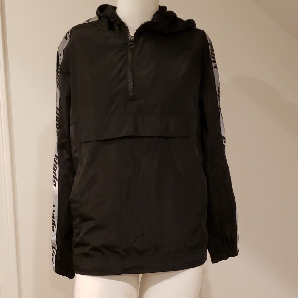 Forever 21 new men's black pullover jacket size lg